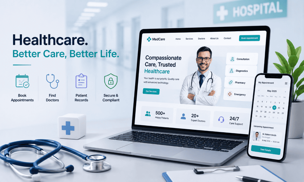 Web Development for Healthcare Clinics and Hospitals